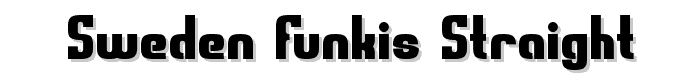 Sweden Funkis Straight font